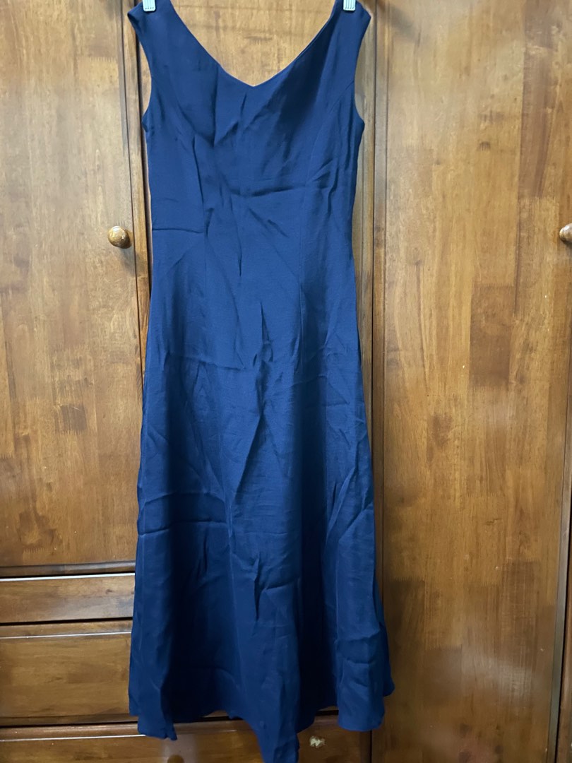 Dark Blue Dress / Midi Dress, Women's Fashion, Dresses & Sets, Dresses ...