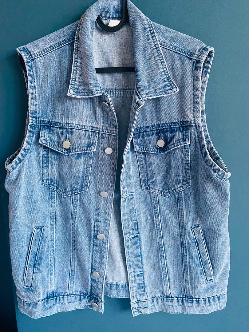 Denim sleeveless Jacket for men Men s Fashion Coats Jackets