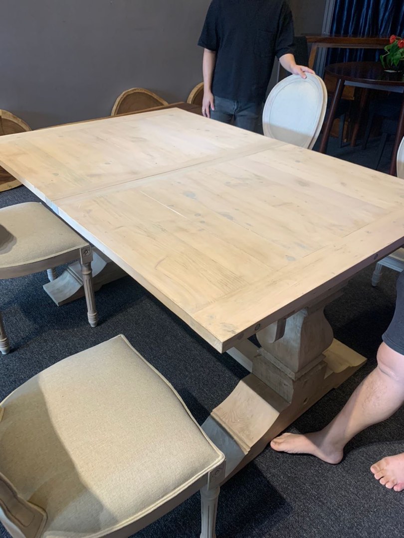 DINING TABLE 8 SEATER WITHOUT CHAIR, Furniture & Home Living, Furniture ...