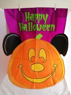 (雙面) Disney Mickey Mouse Halloween Banner / 迪士尼米奇老鼠萬勝節掛飾/掛布