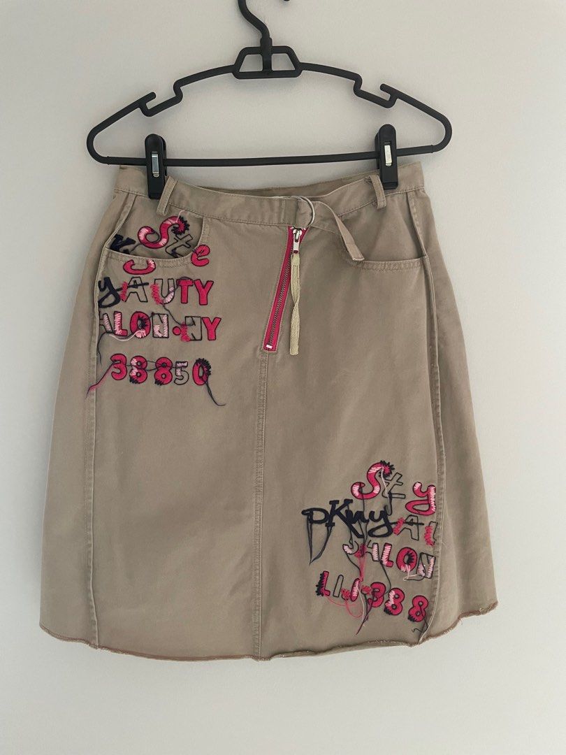 dkny pink skirt