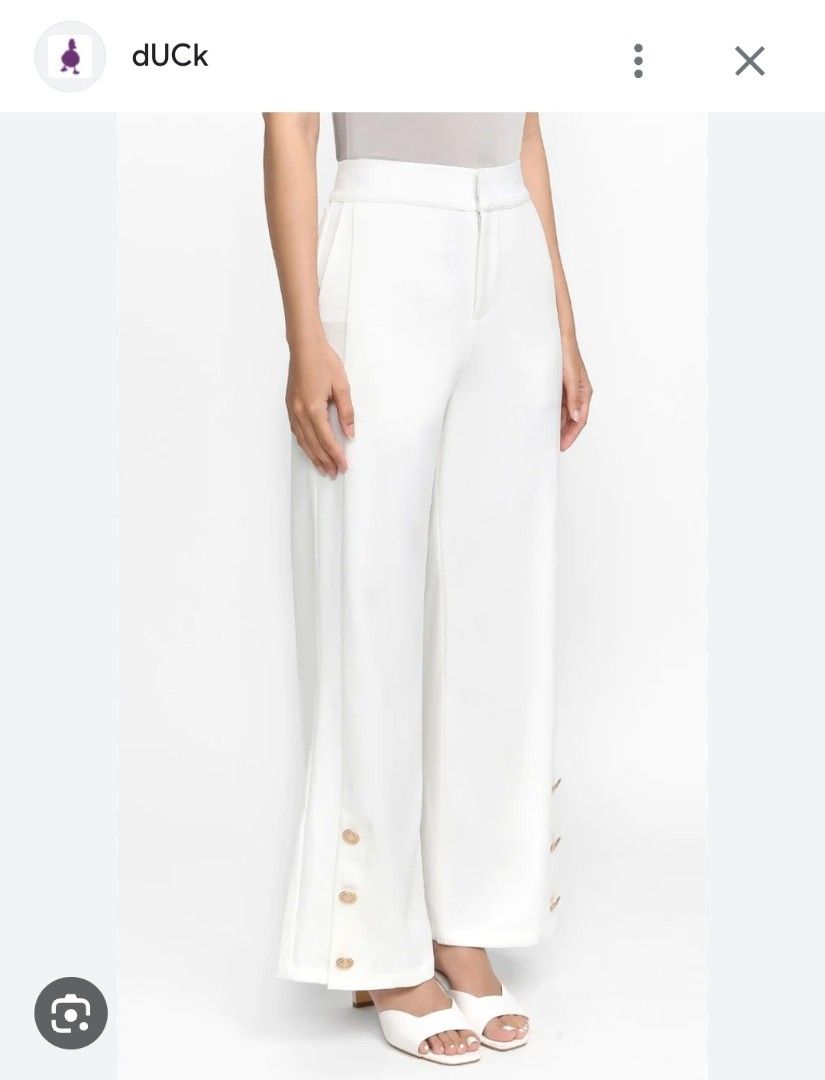 White hotsell duck pants