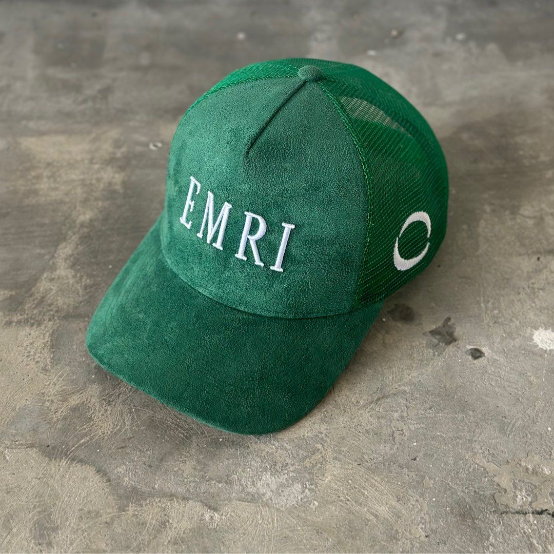 Green suede hat 2025