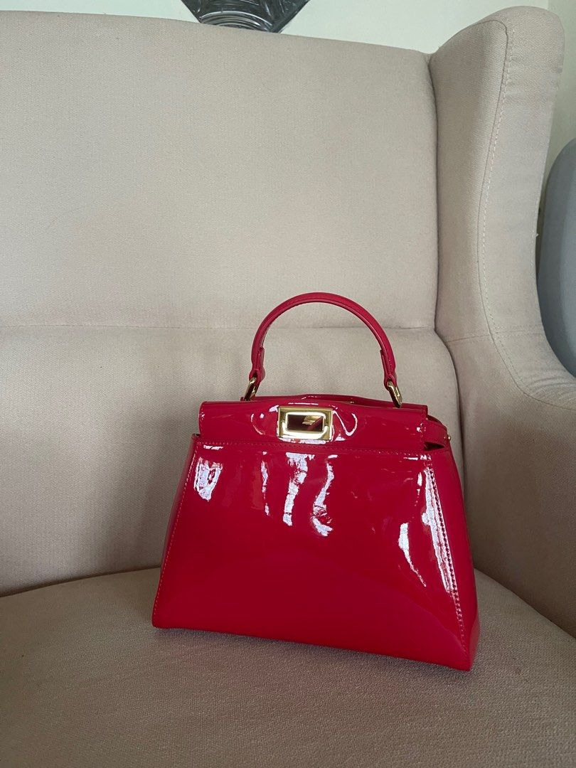Fendi peekaboo online patent leather