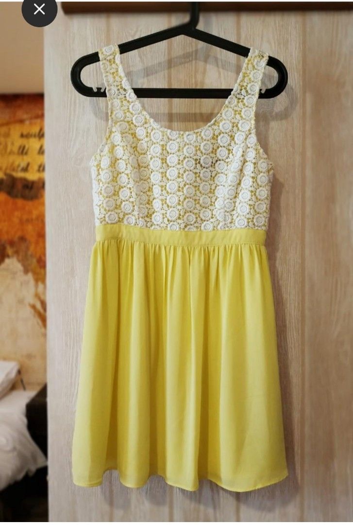 chinese dress ladies Forever 21 Yellow Dress  MEZZ CLOSET