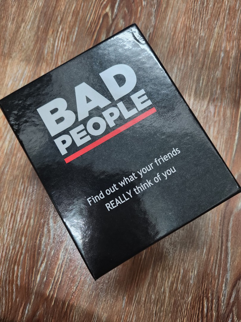 BAD PEOPLE - Find Out What Your Friends Really Think of You Adult Party Game