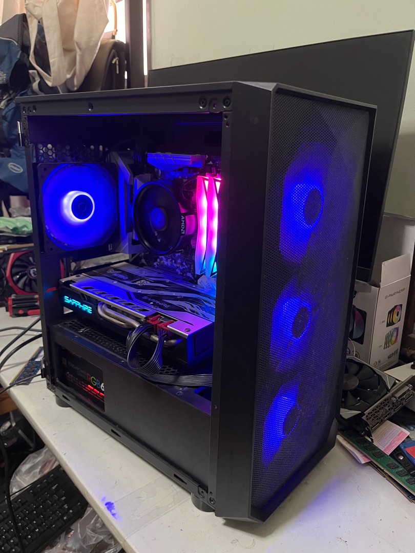 RX 570 AMD RYZEN RGB TECWARE CHEAP PC GAMING DESKTOP CPU 256GB SSD RAM