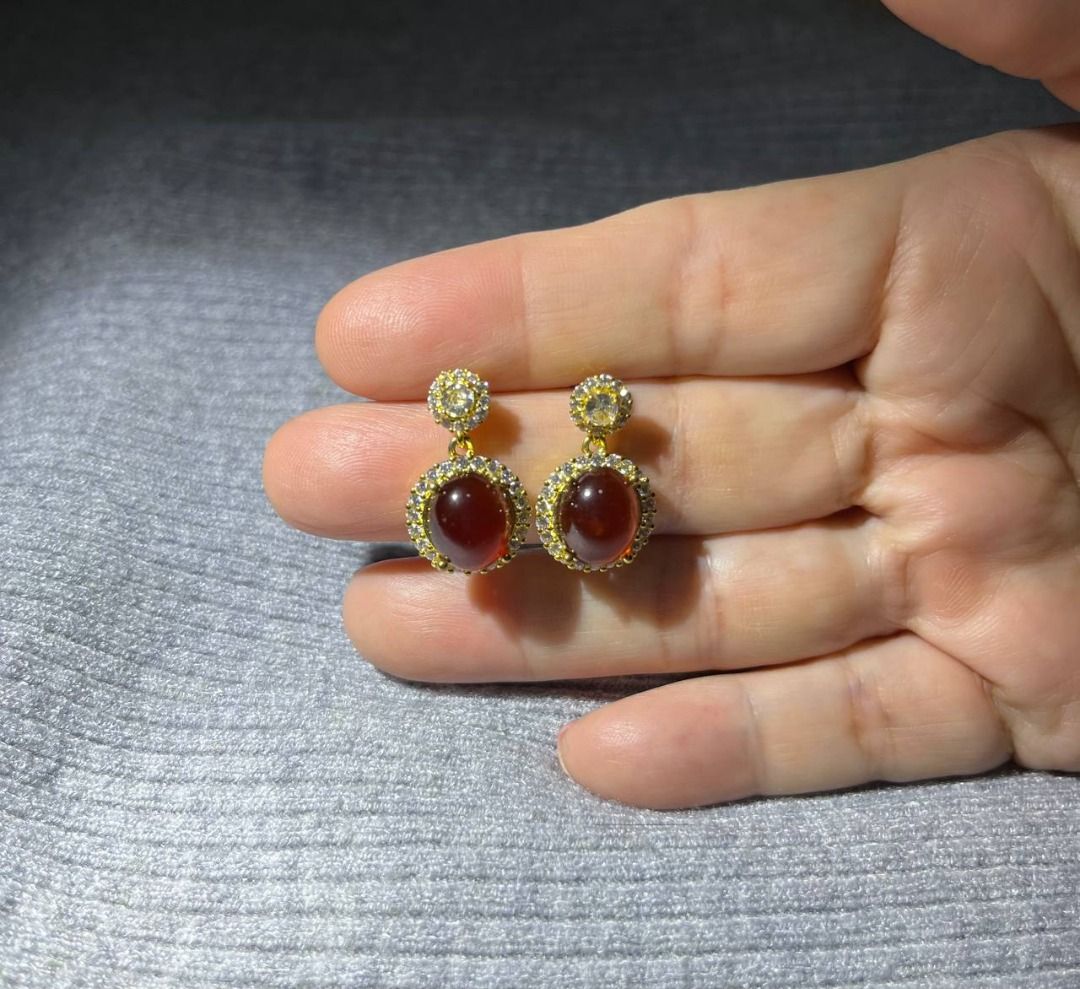 Garnet earrings on sale