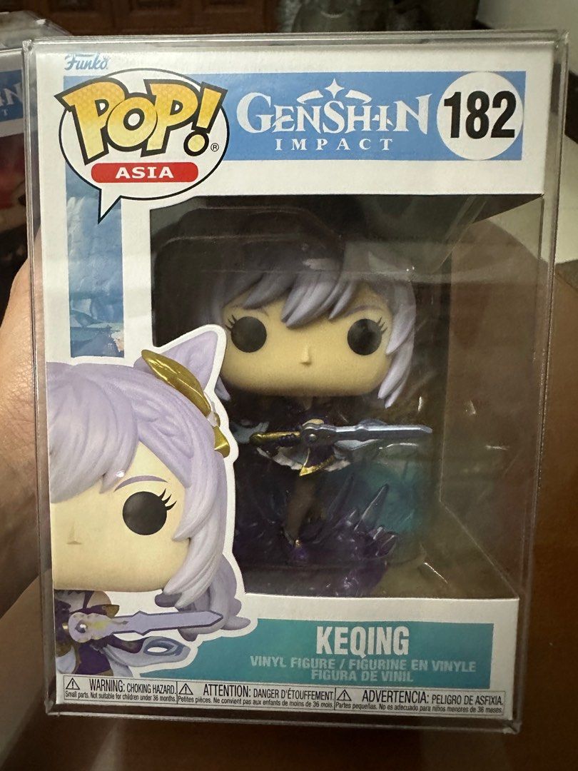 Genshin Impact Funko Pop (Category: Designer & Blind Box Toys) located in Manila. Submitted by asramos02 (Listing ID 1261404442, Image 2). Description: Genshin Impact Funko Pop with protector Keqing - 850 9/10 Diluc - 900 9/10 Never been opened Brand New .