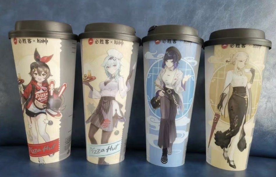GENSHIN X PIZZA HUT CUP SET, Hobbies & Toys, Collectibles & Memorabilia ...