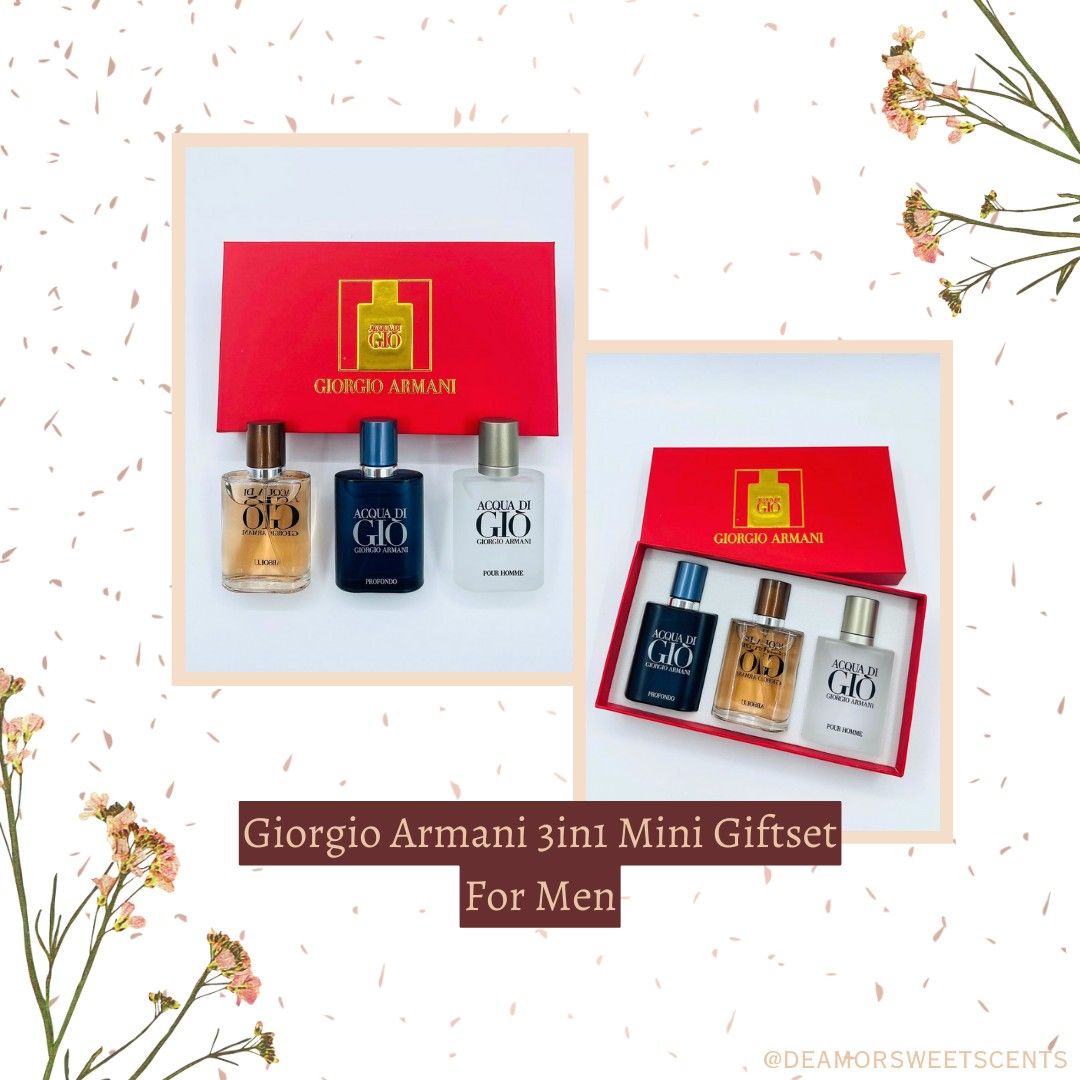 Armani mens store mini gift set