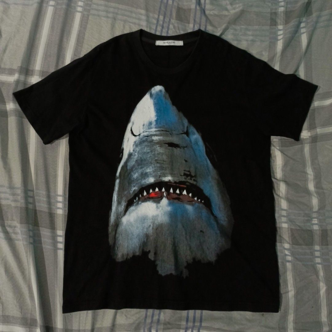 Givenchy Paris Shark tee Men s Fashion Tops Sets Tshirts