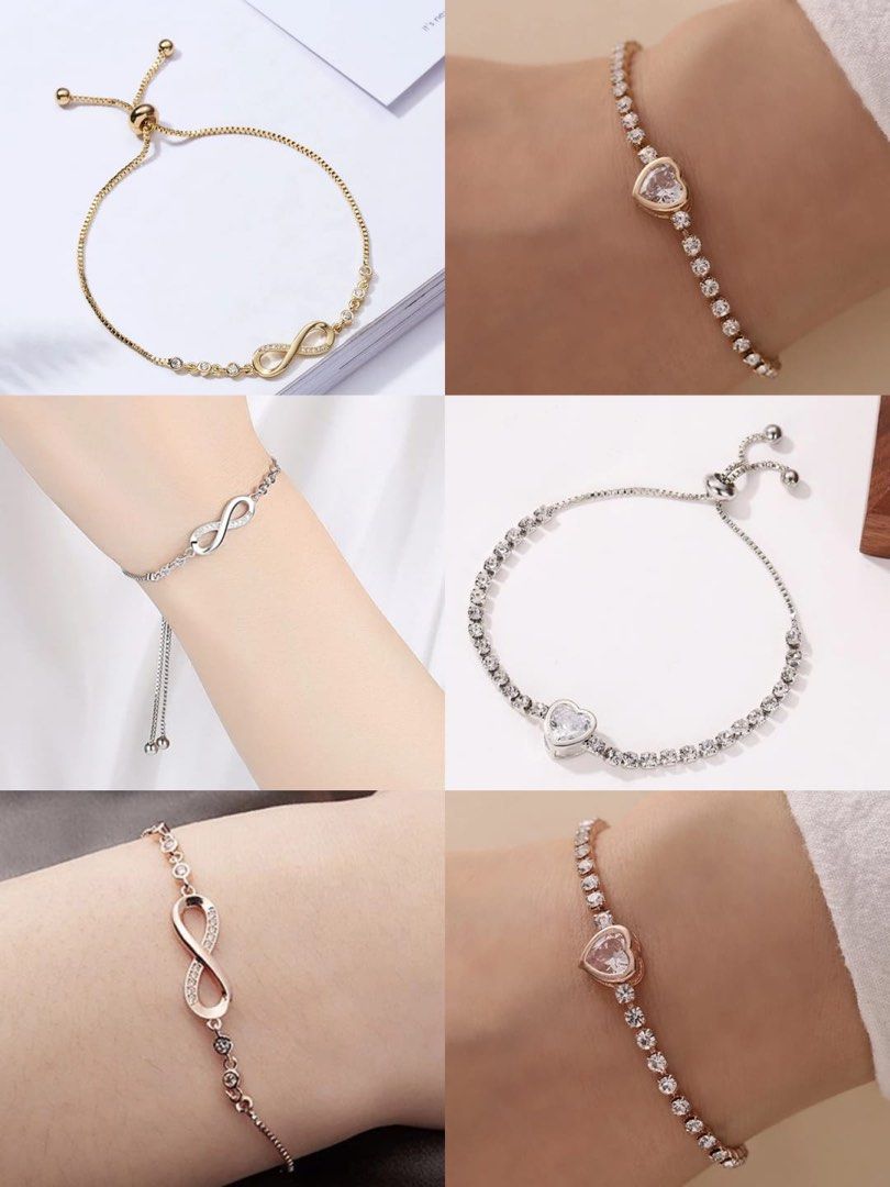 Gold silver clearance rose gold bracelets