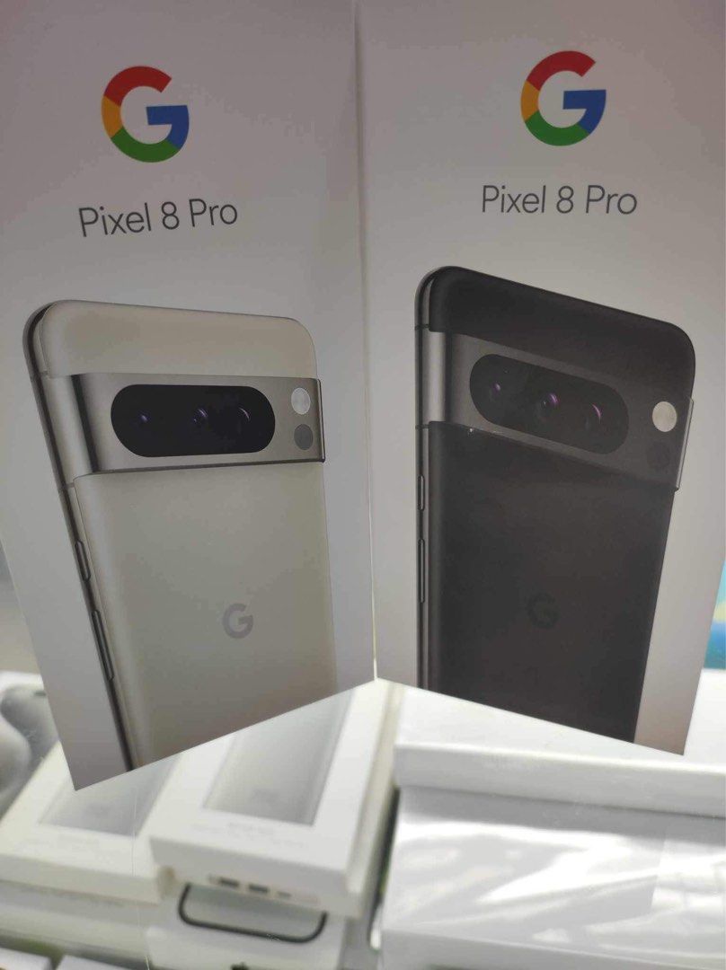 Google Pixel 8 and Pixel 8 Pro (Category: Google Pixel) located in Quezon City. Submitted by theyellowshop (Listing ID 1261473993, Image 1). Description: Google Pixel 8 ( US) 128gb 38,000 256gb 43,000 Pixel 8 Pro 128gb 51,000 256gb 54,000 NOTE: All units are:👈👈 - ✅100% original authentic (legit) - ✅standard factory package - (7 days replacement 3 months service warranty ) Mode of payment: - Cash -Online / bank transfer (BPI) -Gcash We offer sam