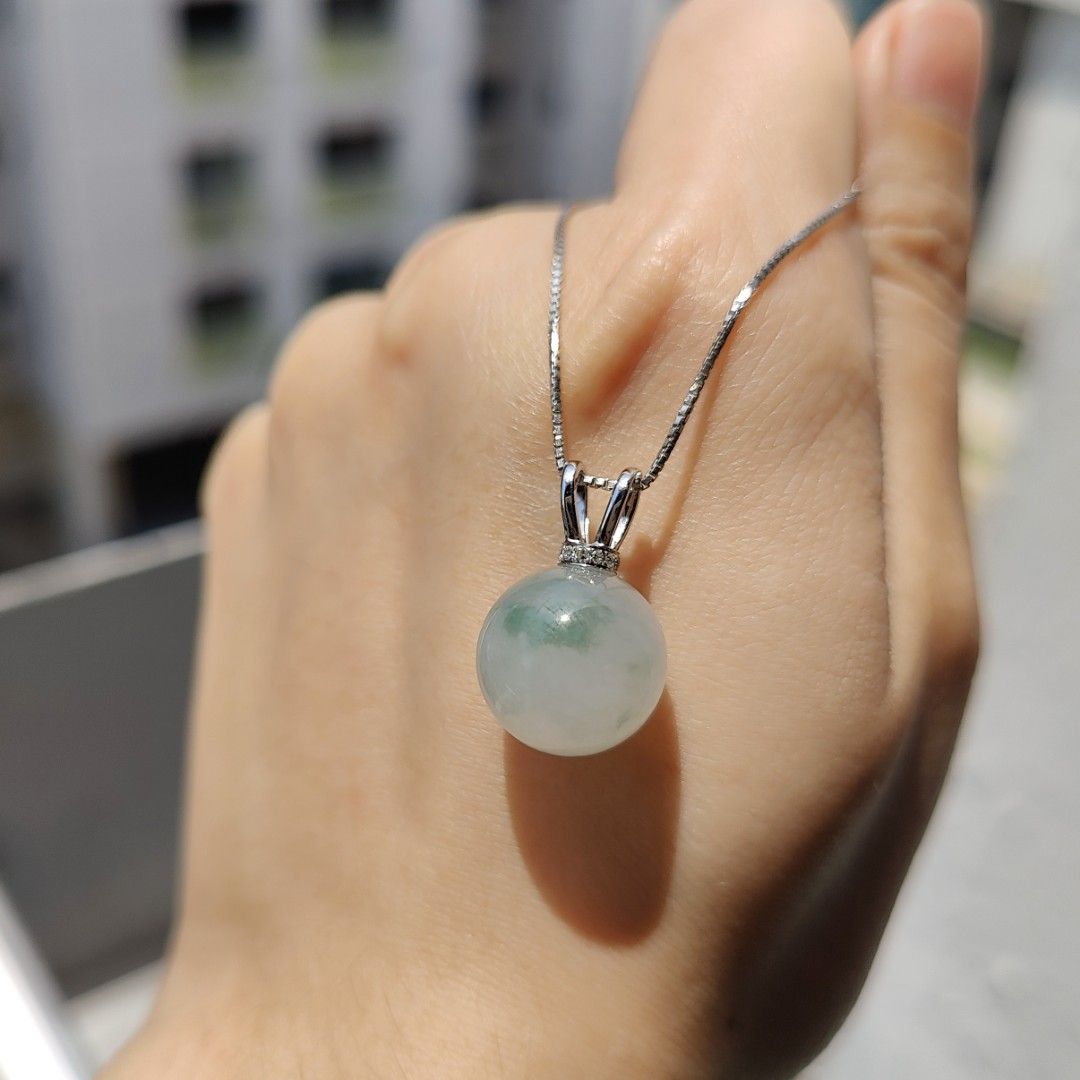 Jade ball sale pendant