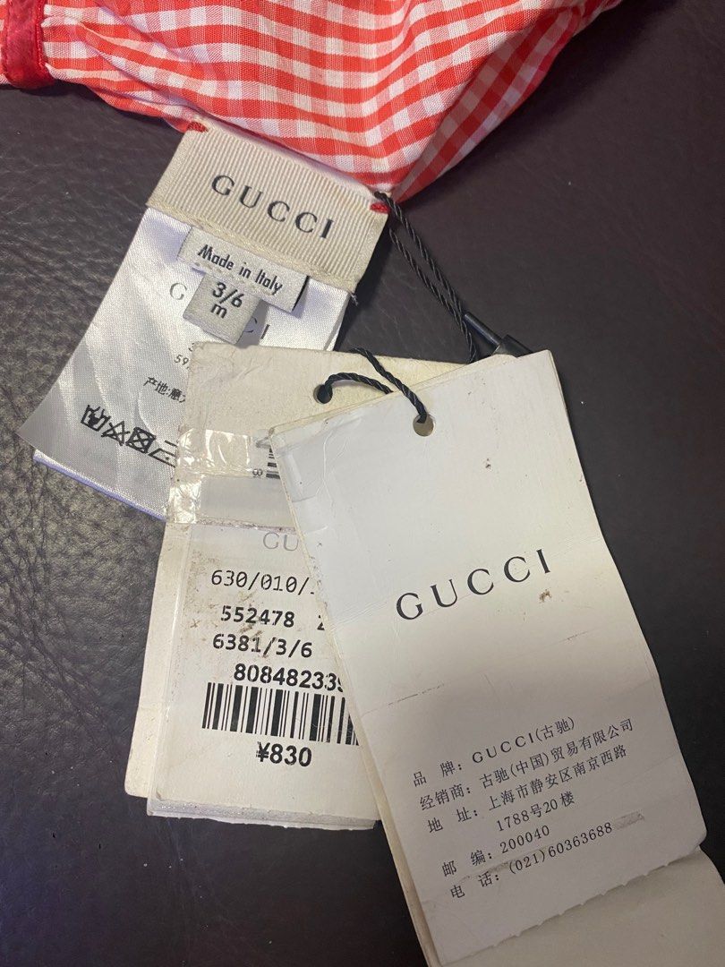 Gucci （0-3個月女仔連身衫）, 兒童＆孕婦用品, 嬰兒及小童流行時尚