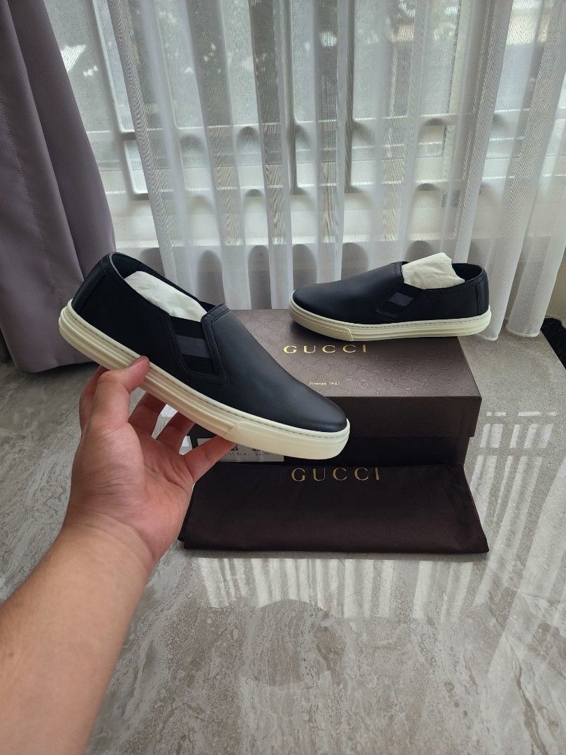 Gucci Slip On Leather Black