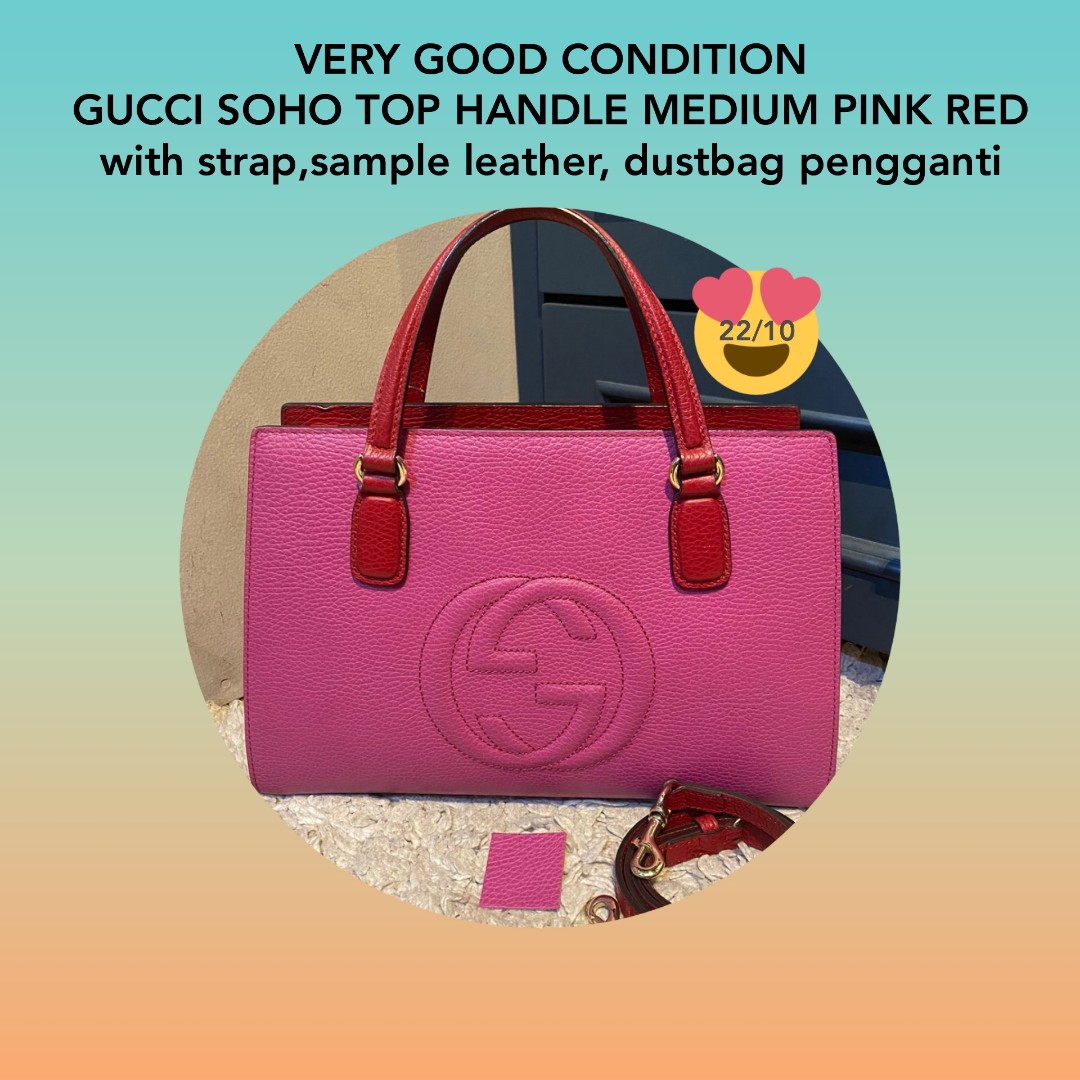 GUCCI SOHO TOP HANDLE MEDIUM, Fesyen Wanita, Tas & Dompet di Carousell
