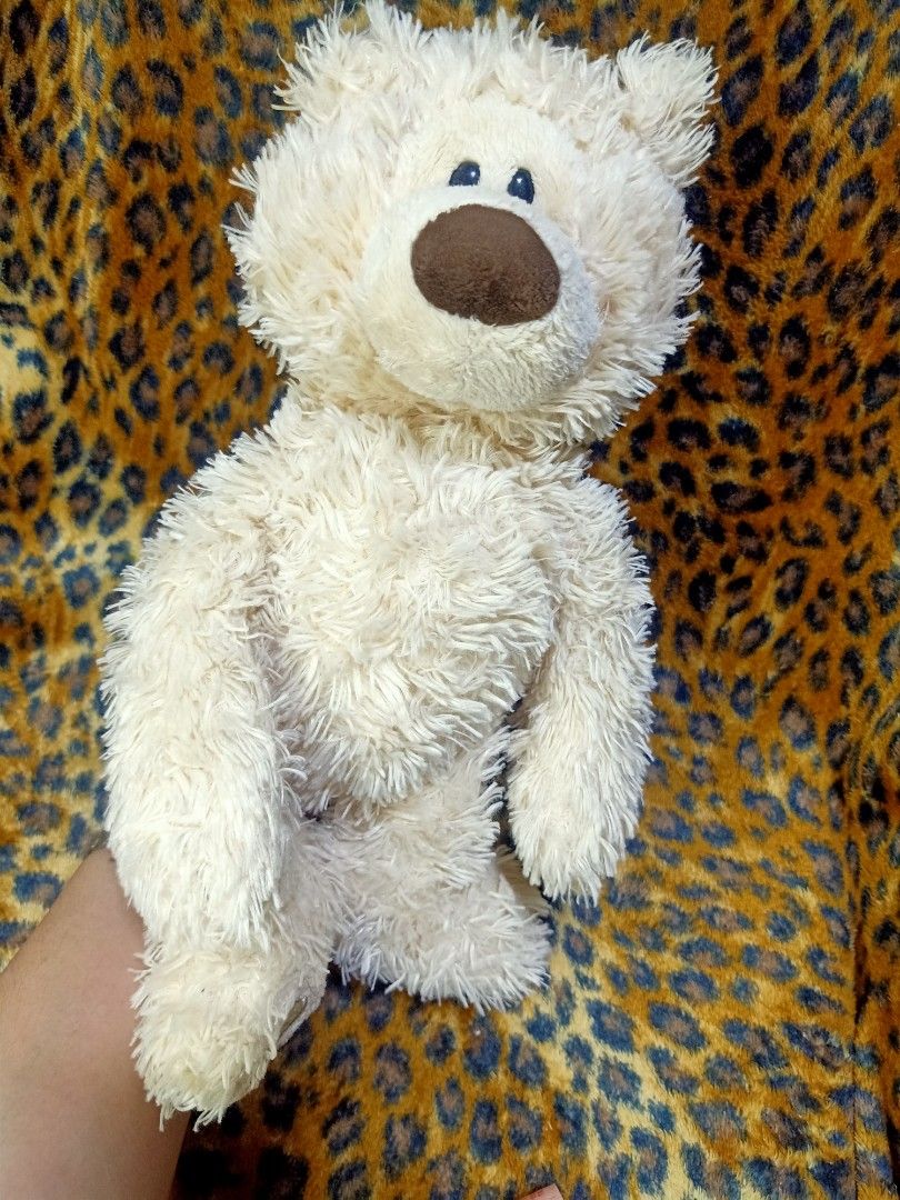 GUND BRAND PHILBIN CREAM-COLORED TEDDY BEAR PLUSH TOY, Hobbies & Toys ...