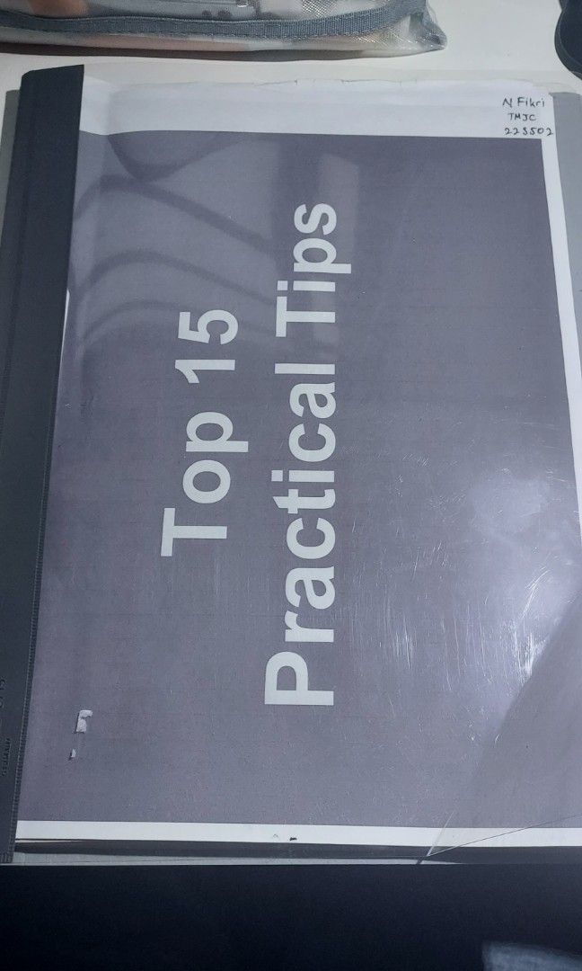 Practical Notes H2 Physics Practical Notes, Hobbies & Toys, Books & Magazines ...