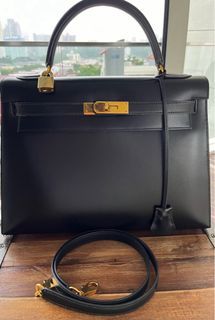 Hermès Kelly Sellier 28 Turquoise - Swift Leather PHW