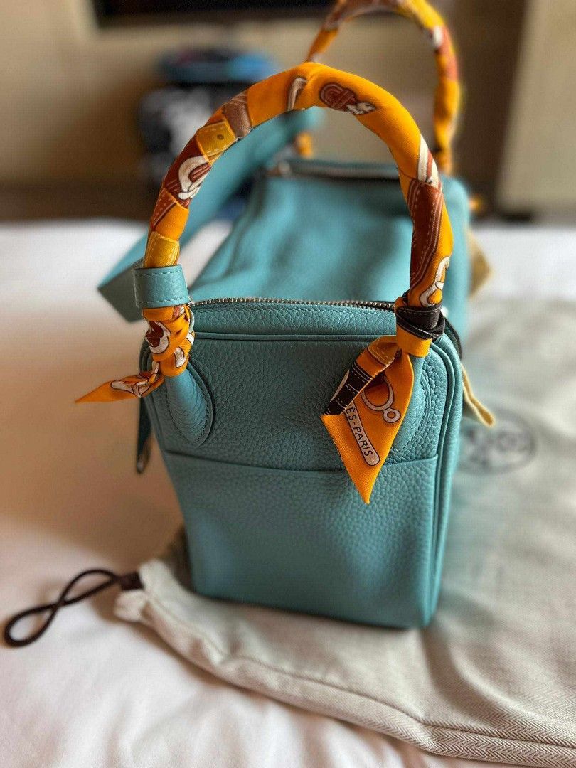 Hermes Lindy 30 (Category: Luxury Bags & Wallets) located in Paranaque City. Submitted by laylalozada257 (Listing ID 1261368534, Image 3). Description: 499K Price Negotiable Hermes Lindy 30 in Bleu saint taurillon Clemence Leather bought in 2015. Comes with two free Hermes twillies. Good as new condition and complete inclusions..