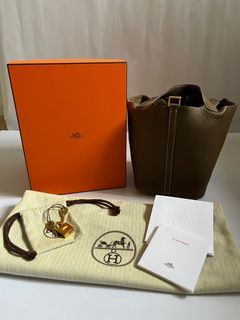 Hermes Mini Kelly Epsom Ck18 Etoupe Grey Gold Hardware 19cm Ghw Full  Handmade, Women's Fashion, Bags & Wallets on Carousell