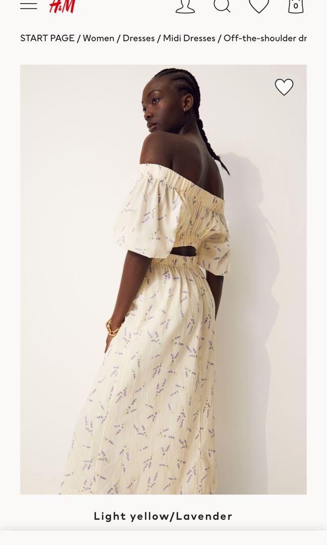 Light yellow off the shoulder dress cheap