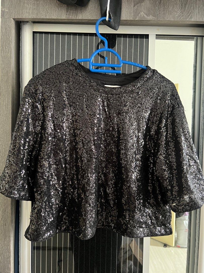 H&m sparkly deals top