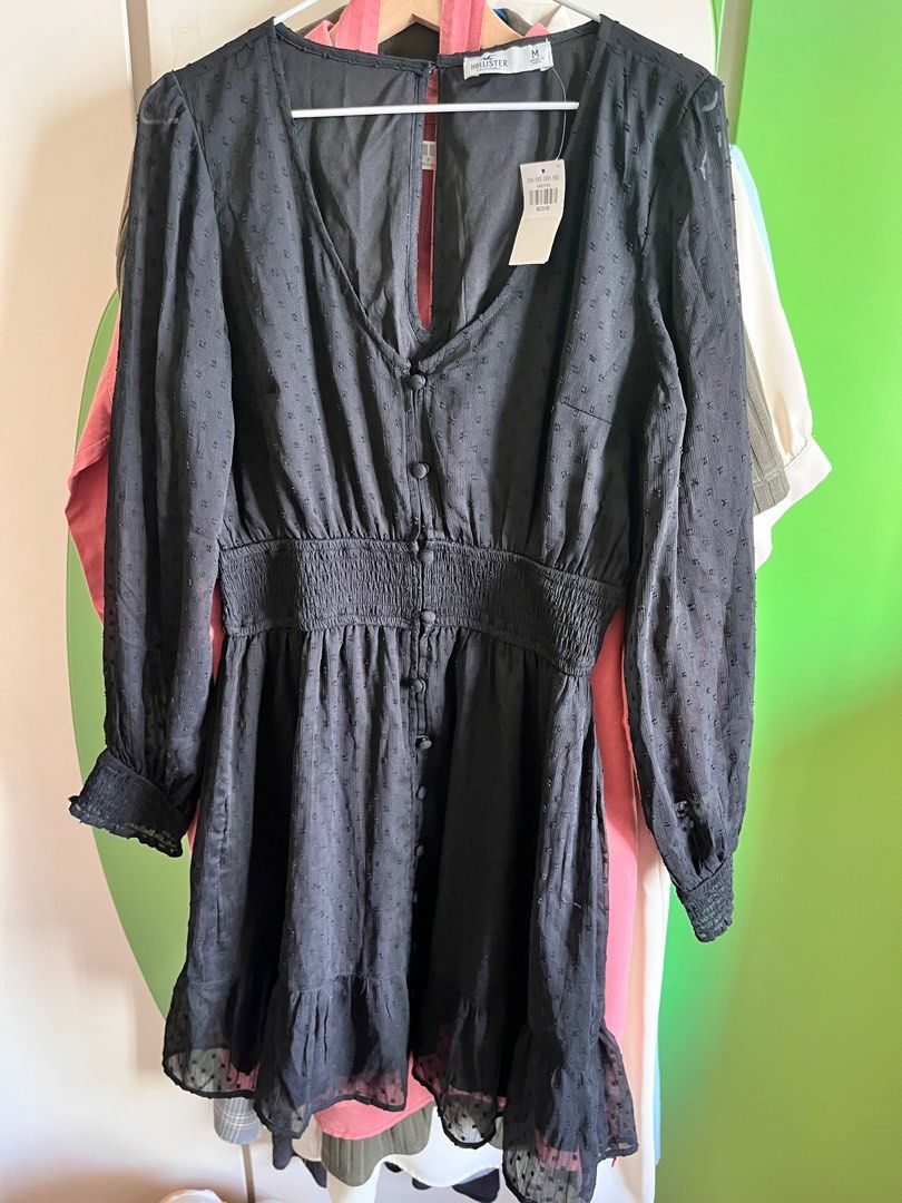 Hollister black 2025 lace dress