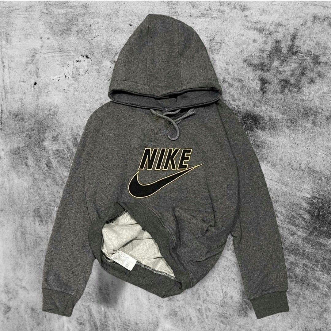 Hoodie Nike Center Logo Swoosh Abu Tua