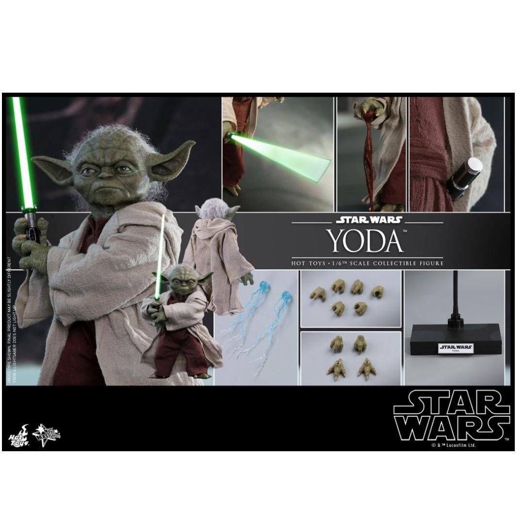 Hot Toys Star Wars Episode 2 Attack of the Clones 1 6 Yoda MMS495
