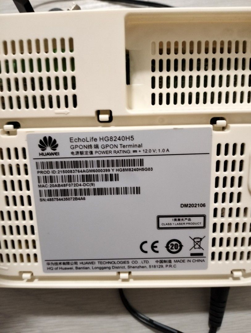 Huawei GPON Terminal, Computers & Tech, Parts & Accessories, Networking ...
