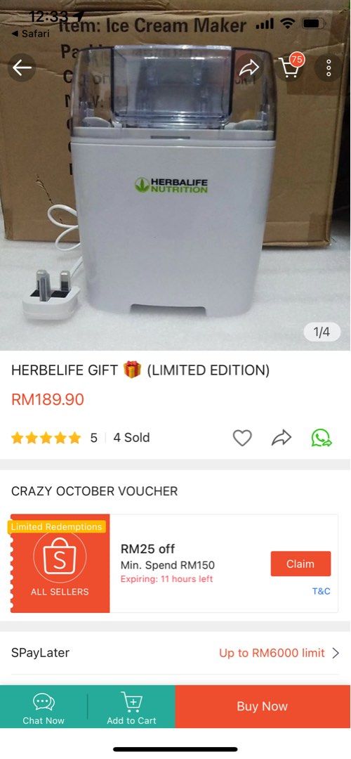 Herbalife ice shop cream maker