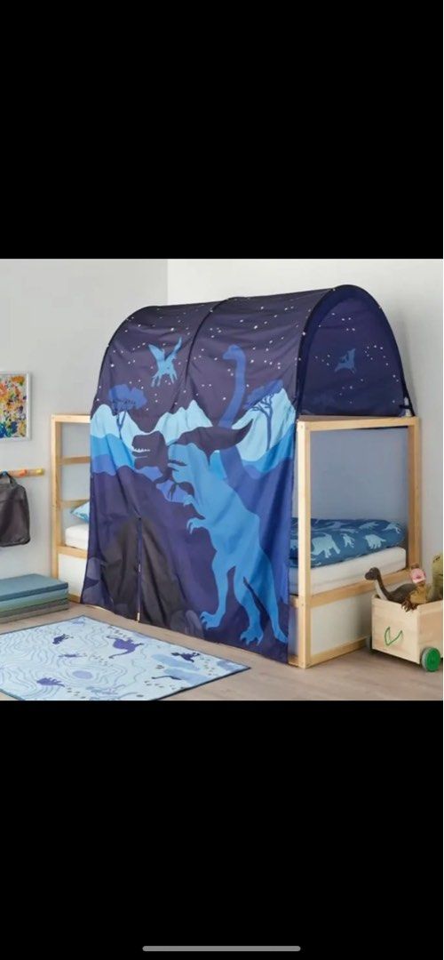 IKEA kura bed tent dinasour