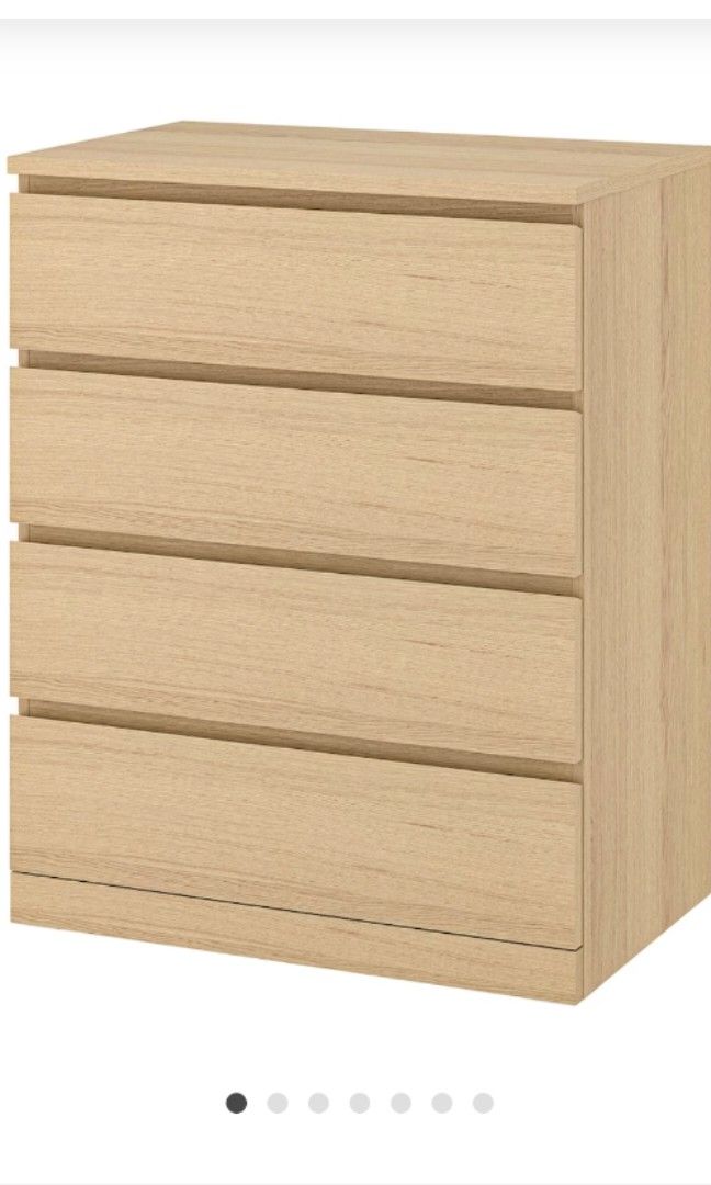 Ikea Malm Chest Of 4 Drawers, Furniture & Home Living, Furniture