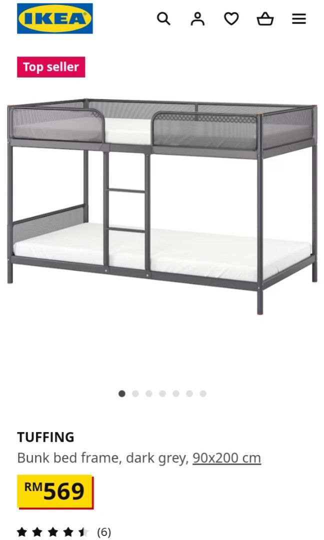 Tuffing bunk 2025 bed assembly