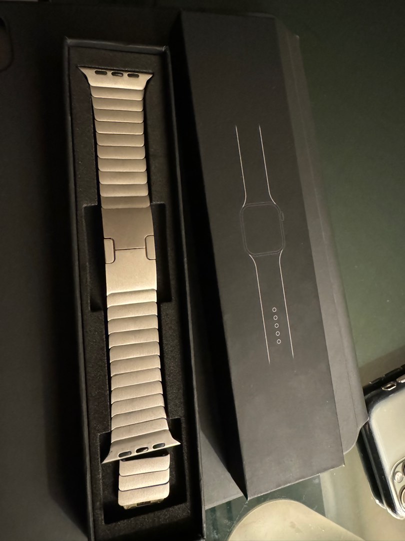 Infinity Loops Titanium Link Bracelet Band for Apple Watch Ultra, Men's