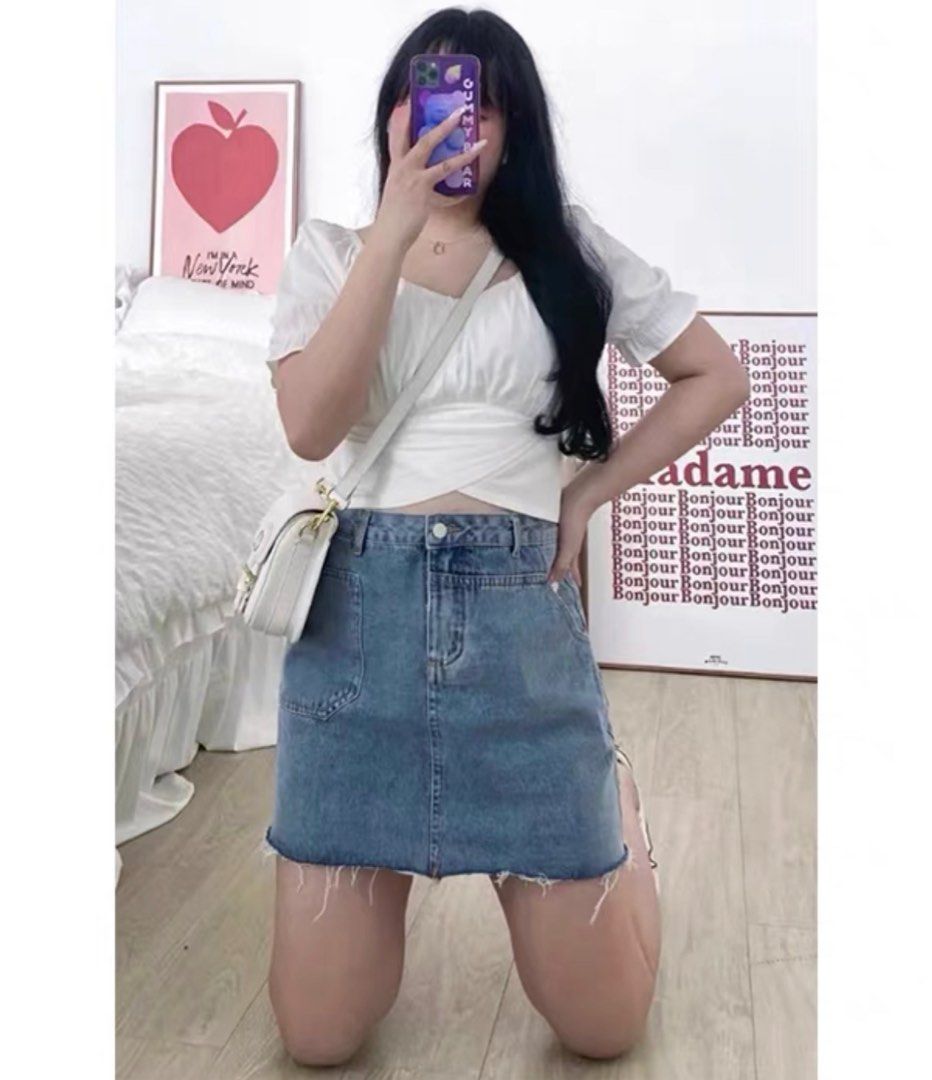 Plus size crop top, Women's Fashion, Tops, Blouses on Carousell