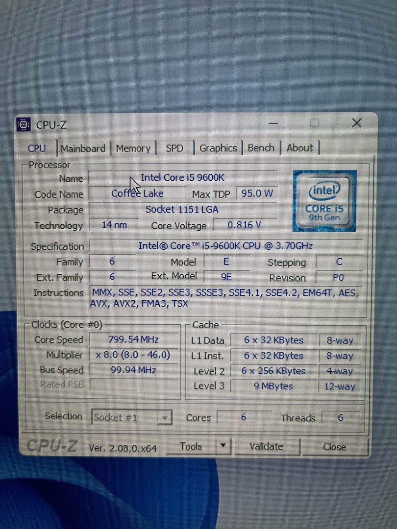 Intel Core I5 9600k 6c6t Computers And Tech Parts And Accessories Computer Parts On Carousell 7909