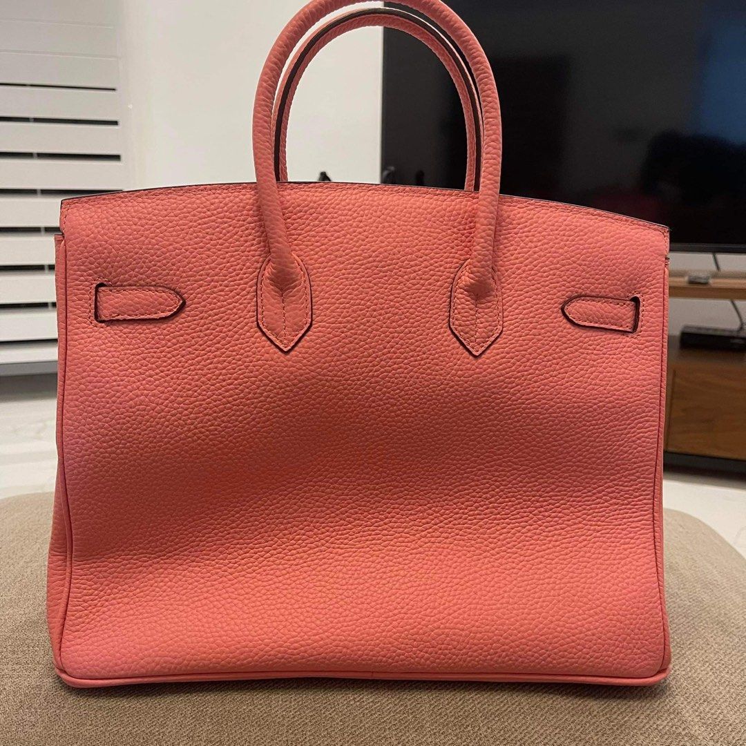 Hermes Pink Ostrich Birkin, Luxury, Bags & Wallets on Carousell