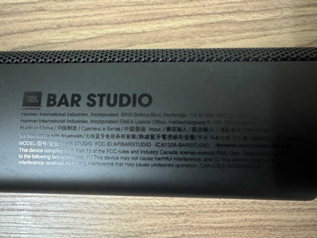 JBL BAR STUDIO, 音響器材, Soundbar、揚聲器、藍牙喇叭、耳擴- Carousell