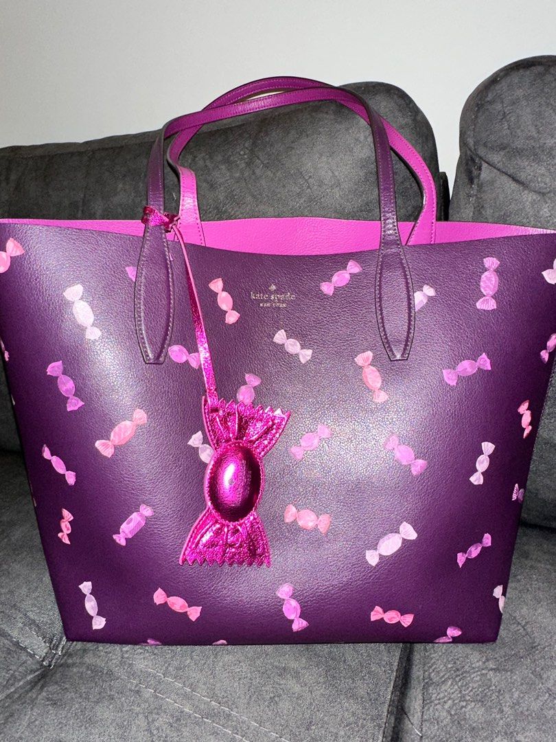Kate Spade Candy Reversible Tote Bag with wristlet