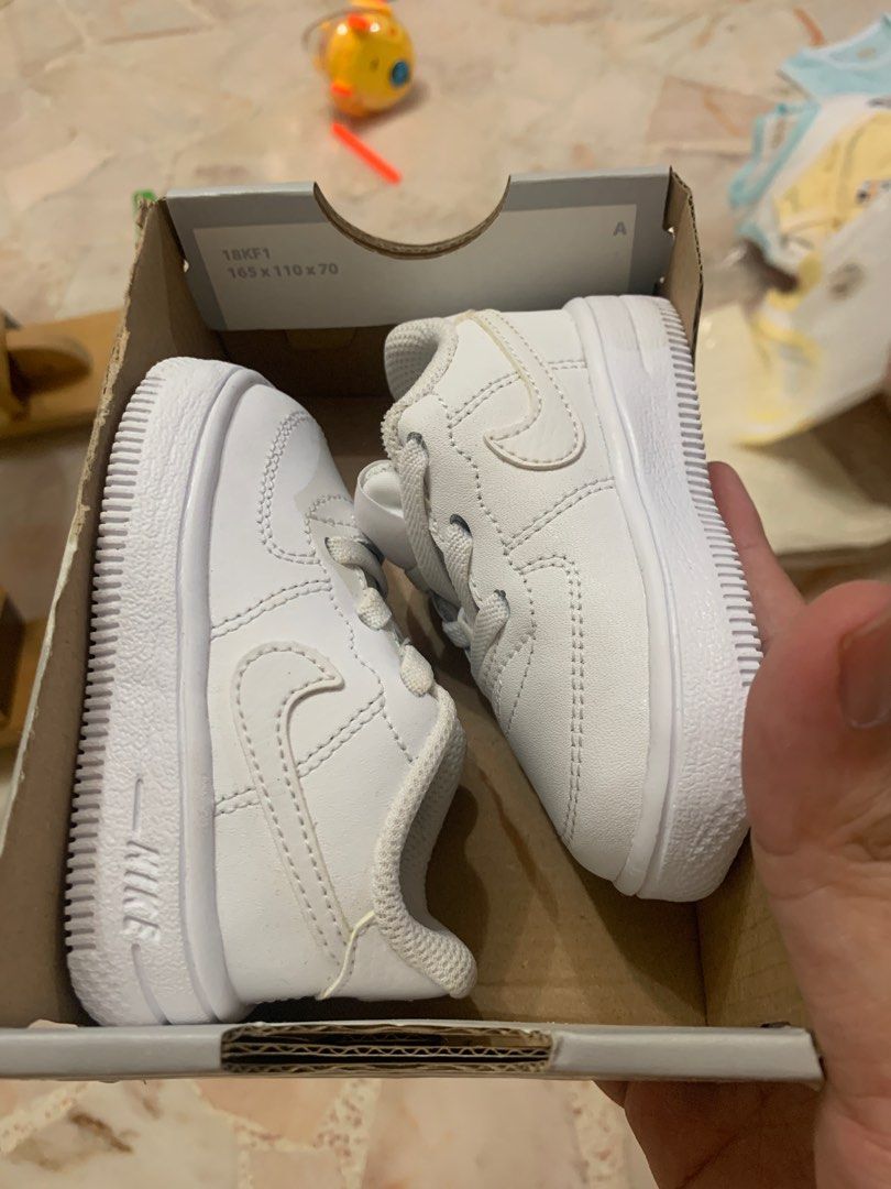 Air force ones kids white best sale