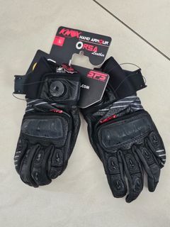 Knox Hand Armour ORSA Leather Motorcycle Gloves Size L