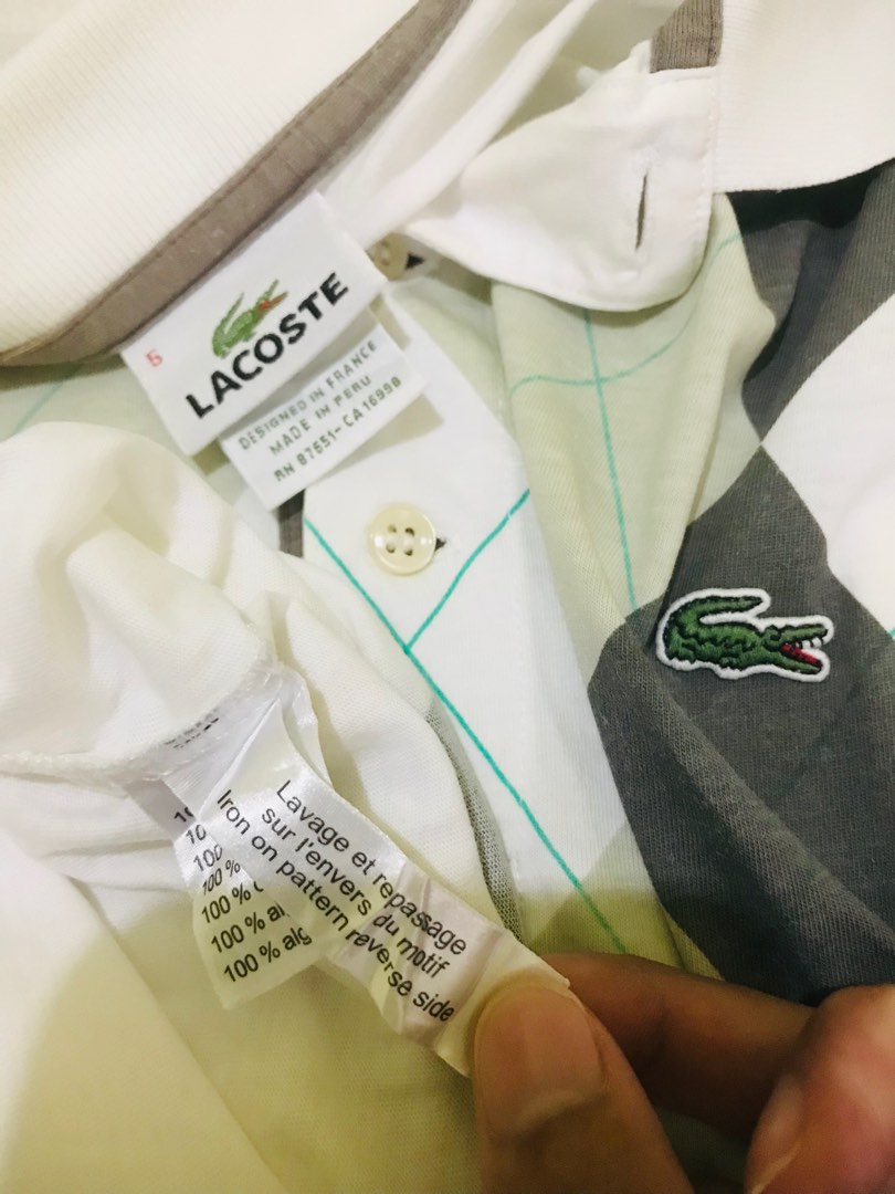 Polo lacoste deals lavage