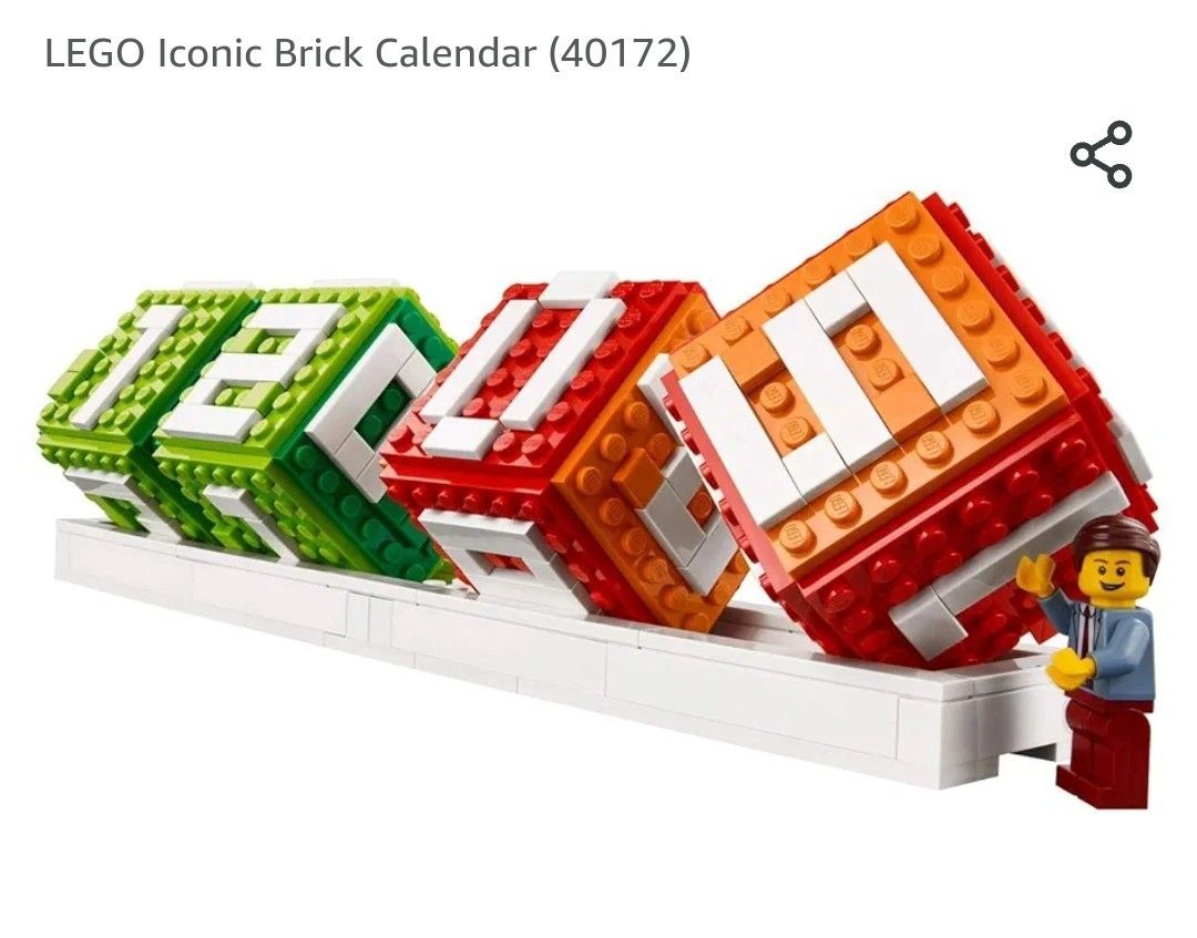 LEGO Iconic Brick Calendar, Hobbies & Toys, Toys & Games on Carousell