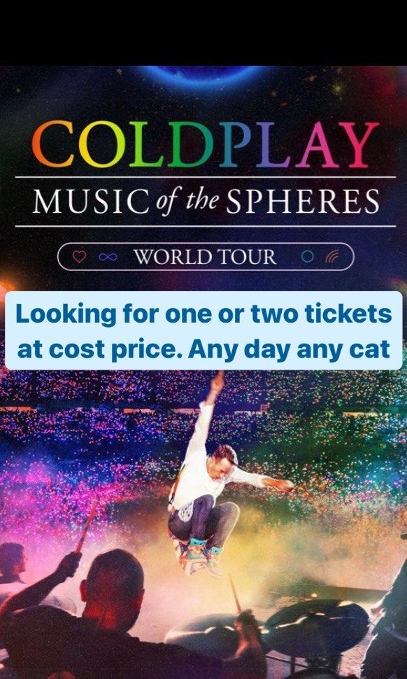 LF Coldplay 2024 ticket, Tickets & Vouchers, Event Tickets on Carousell