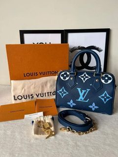 Louis Vuitton Speedy Bandouliere 20 Degrade Blue in Embossed Supple Cowhide  Leather with Gold-tone - US