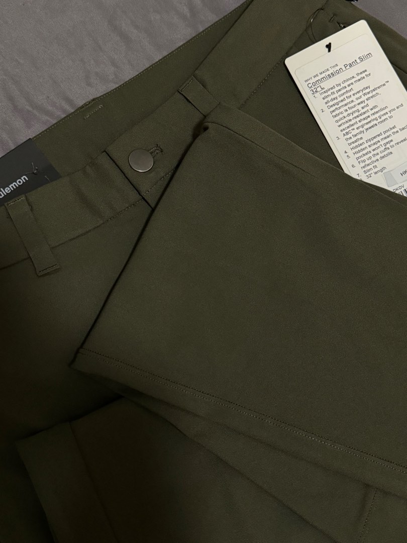 Lululemon commission pants, Men's Fashion, Bottoms, Trousers on Carousell
